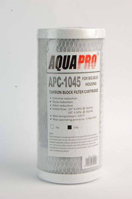 Hovedbilde Big Blue Kullfilter karbonblokk innsats 10''